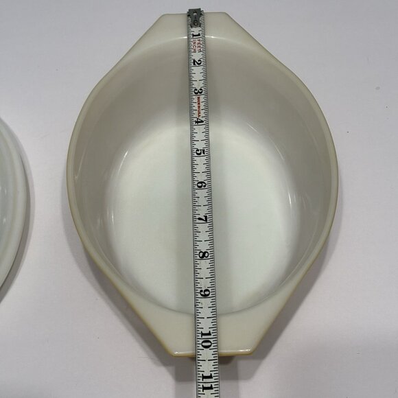 Vintage 70s Pyrex Butterfly Gold 1-1/2 Qt Oval Casserole Dish with lid 043/943 - Picture 10 of 15